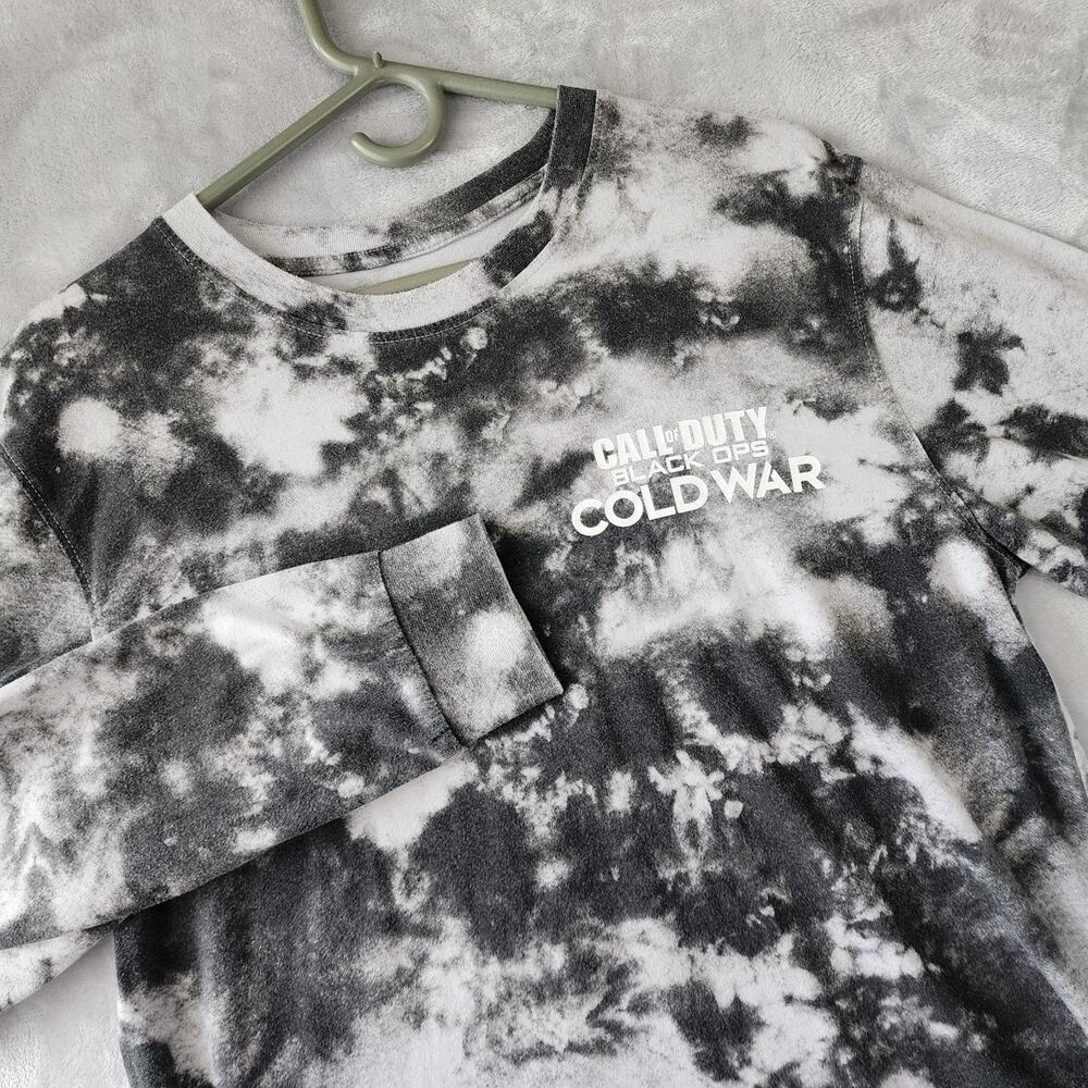 Call of Duty Long Sleeve T Shirt Mens Medium Black Ops Cold War Activision Tee